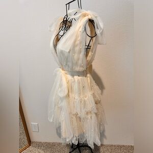 Tule Dress with Pearls